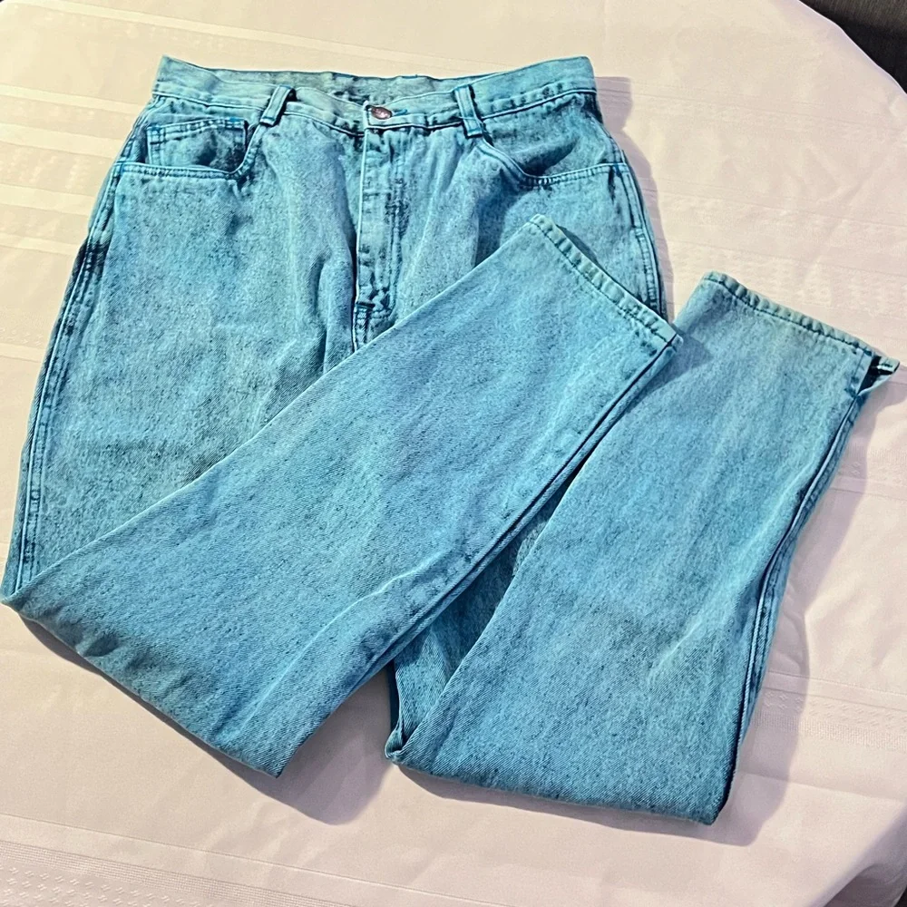 👖MCT womens blue acid wash jeans - Picture 3 of 5